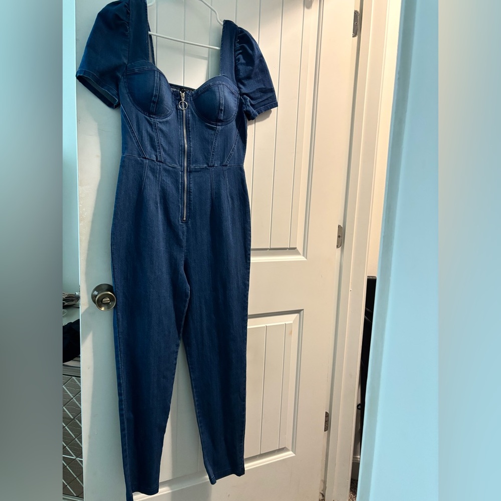 Women's Blue Denim Jumpsuit